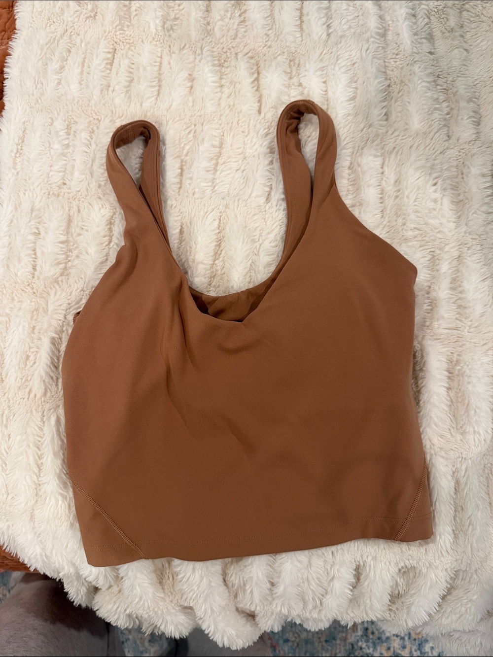 lululemon athletica Brown Scoop Neck Camisole